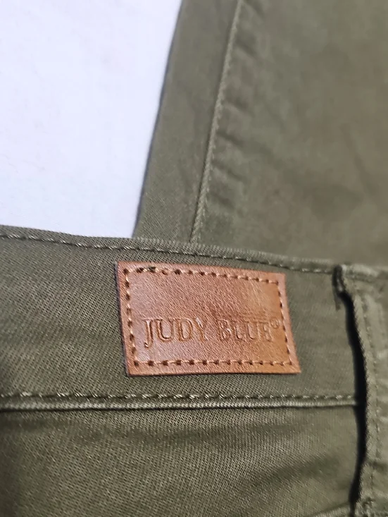 Judy Blue Olive-Green Skinny Jeans - Women's Stretch Denim 13/31 - Picture 6 of 6